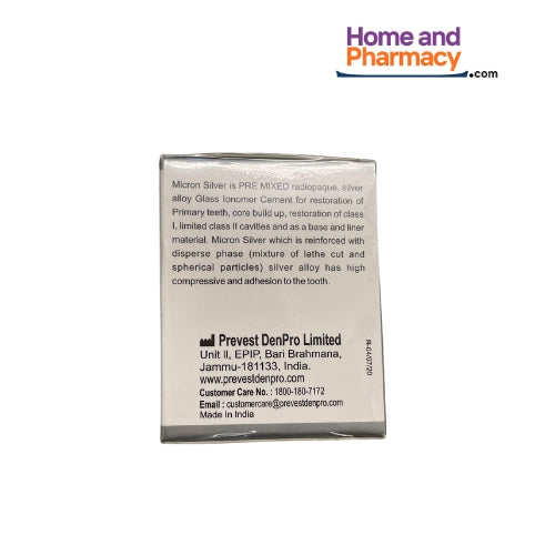 Prevest DenPro 30009 Micron Silver Radiopaque - Glass Ionomer Cement