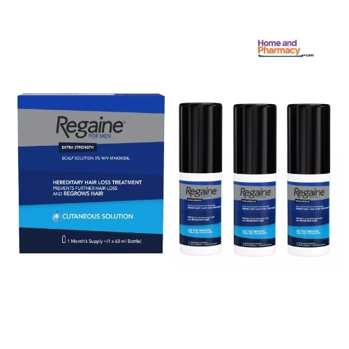 REGAINE for Men TRIPLE PACK 5% Minoxidil  Solution 60ml