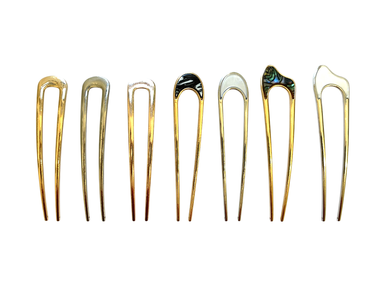 Avicom Hair Pins - U Shaped Hair Fork Metal / CA / Shell Chignon Clips