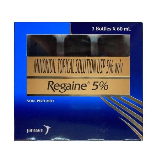 REGAINE for Men TRIPLE PACK 5% Minoxidil  Solution 60ml