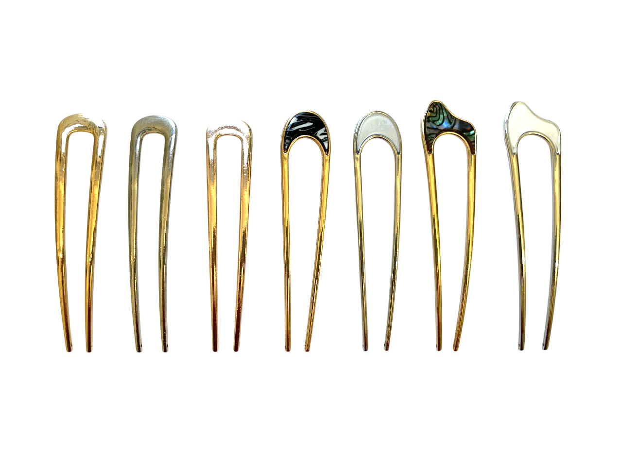 Avicom Hair Pins - U Shaped Hair Fork Metal / CA / Shell Chignon Clips